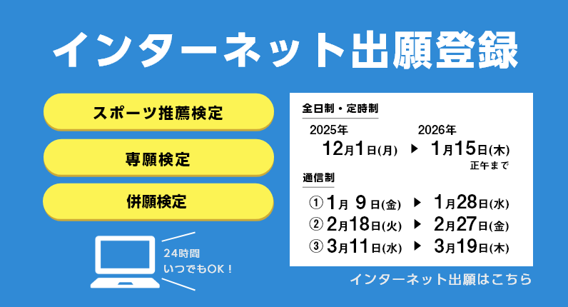 インターネット出願登録